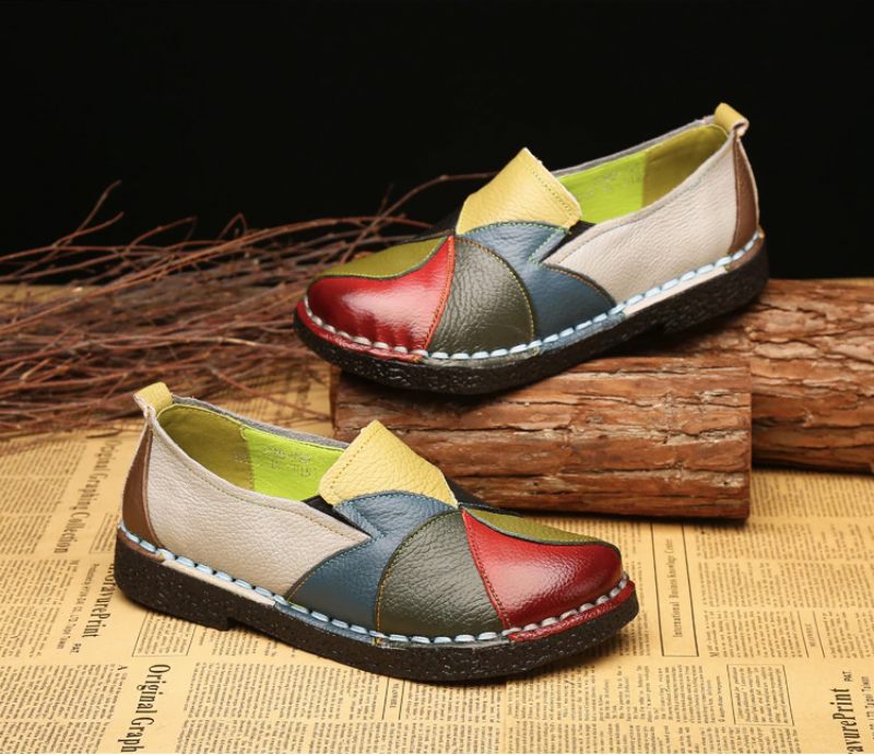 Iris Dam Loafers Skor - Grön