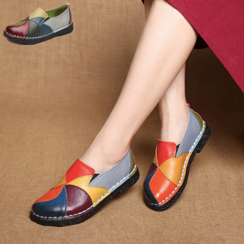 Iris Dam Loafers Skor - Grön