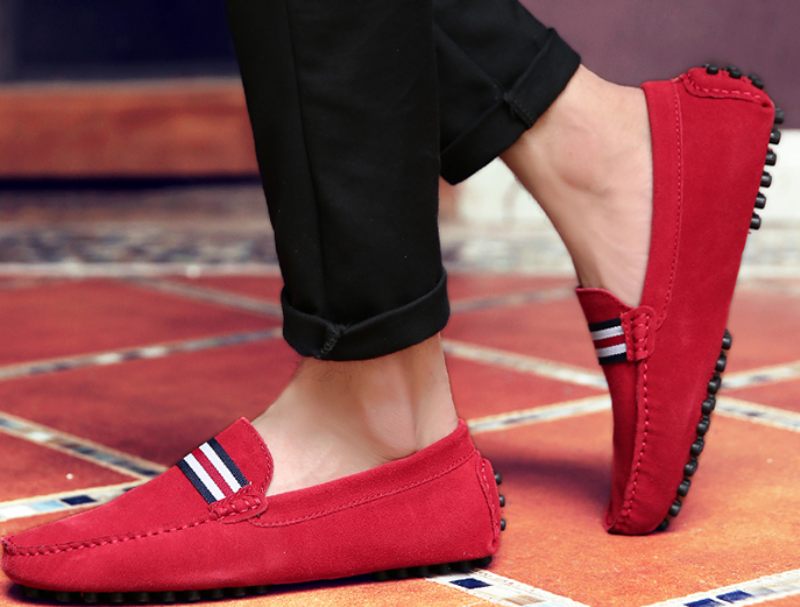 Irving Loafers Klänning Skor För Män - Röd