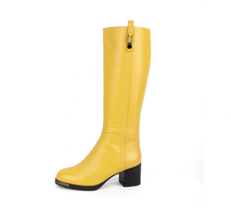 Isabel Boots Knälång - Gul