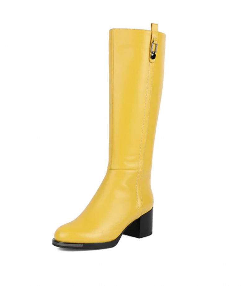 Isabel Boots Knälång - Gul