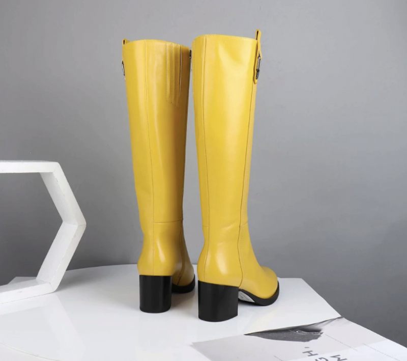 Isabel Boots Knälång - Gul