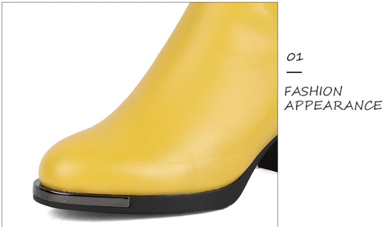 Isabel Boots Knälång - Gul