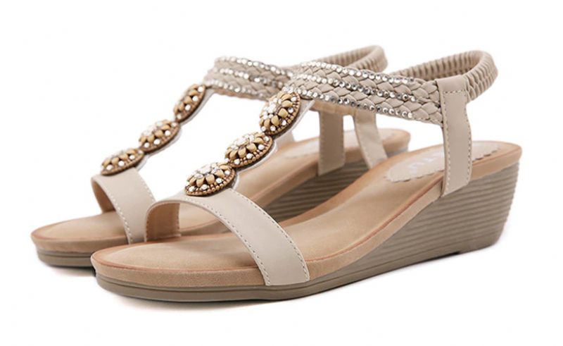 Isabel Fashion Sandal För Kvinnor Med Öppen Tå - Beige