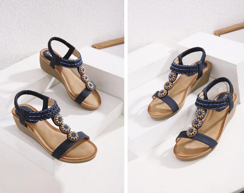Isabel Fashion Sandal För Kvinnor Med Öppen Tå - Beige
