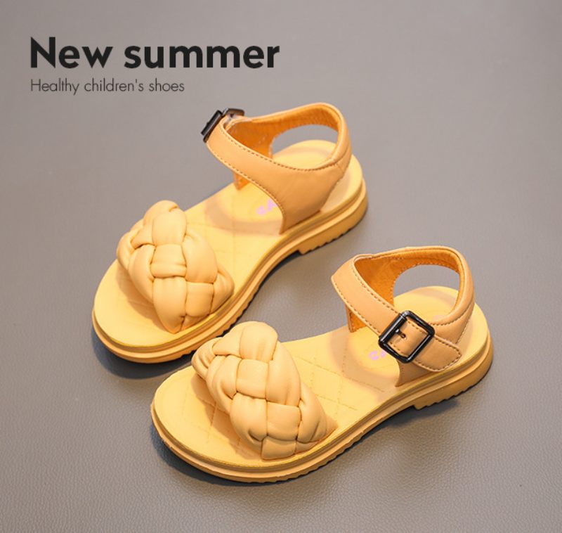 Isabel Flickklänning Sandal - Gul