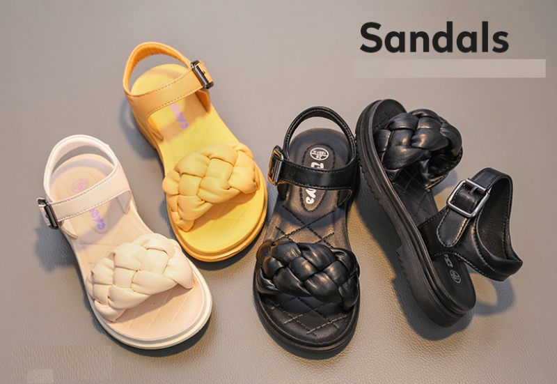 Isabel Flickklänning Sandal - Gul