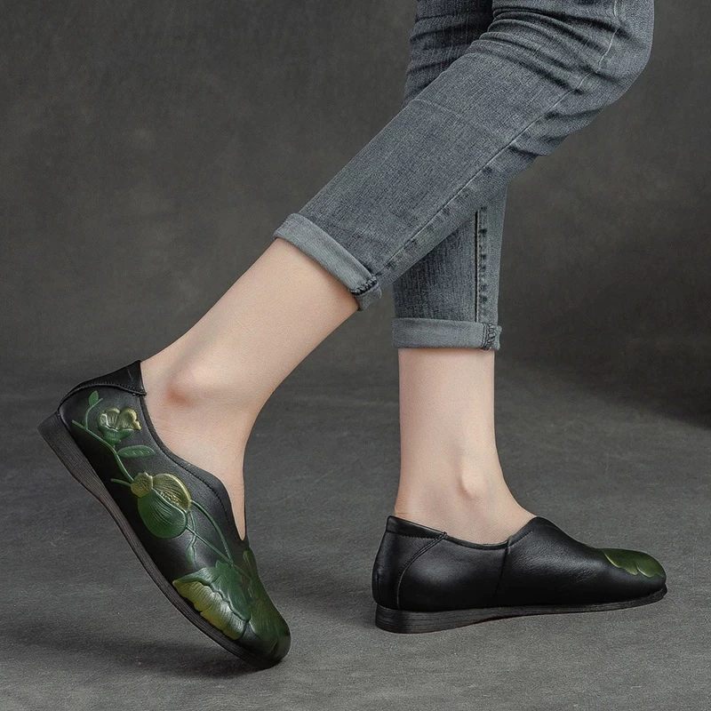 Isis Slip On Flats För Kvinnor - Brun