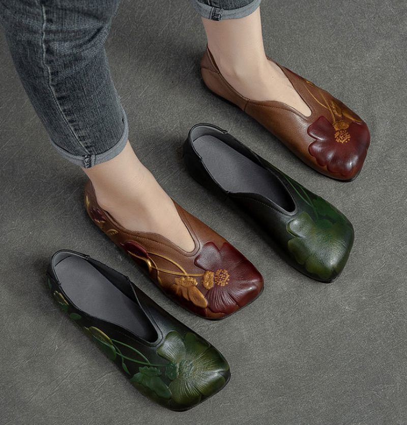 Isis Slip On Flats För Kvinnor - Brun
