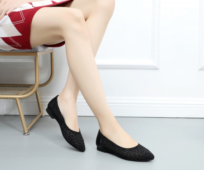 Italia Platta Skor För Kvinnor - Beige