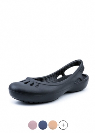 Iza Slip-on Flat Andas Sommarsvarta Skor För Kvinnor