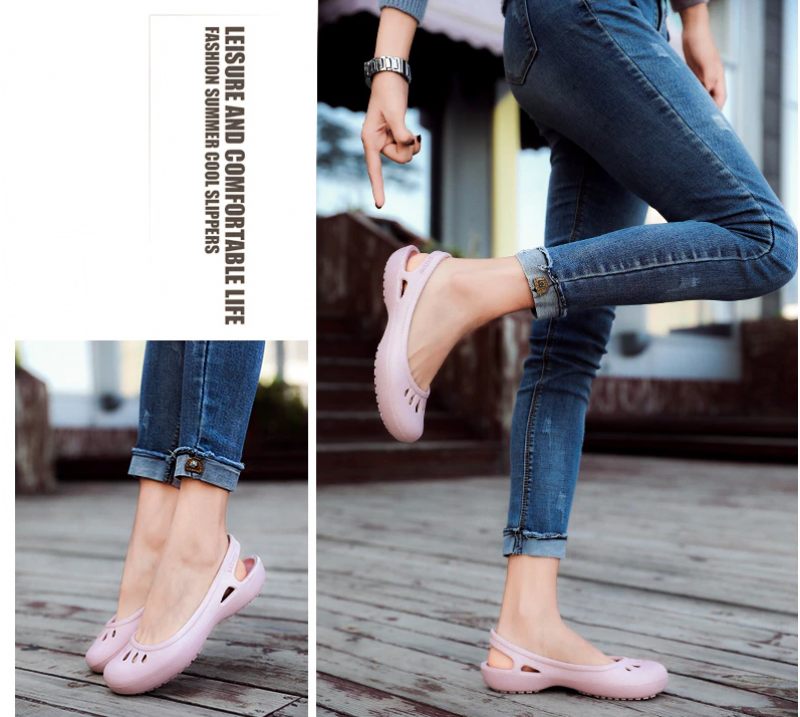 Iza Slip-on Platta Sommarskor Som Andas För Kvinnor - Beige