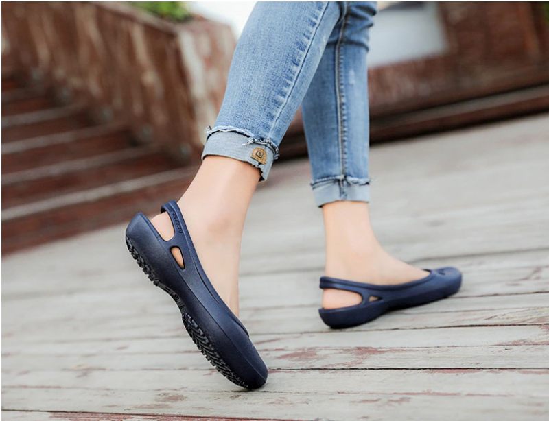 Iza Slip-on Platta Sommarskor Som Andas För Kvinnor - Beige