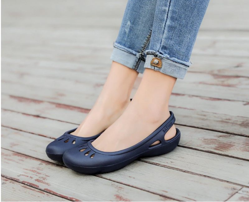 Iza Slip-on Platta Sommarskor Som Andas För Kvinnor - Beige