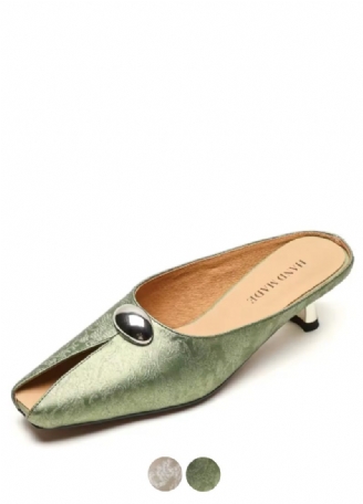 Iza Vintage Mules Med Öppen Tå För Kvinnor