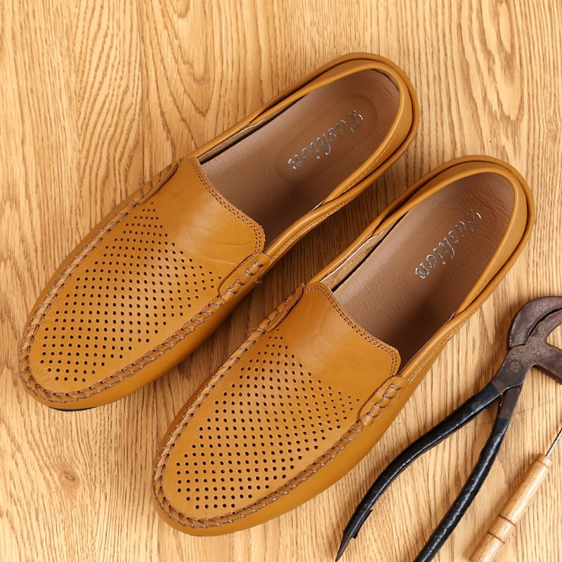 Jacinto Loafer Fritidsskor För Män - Gul ihålig