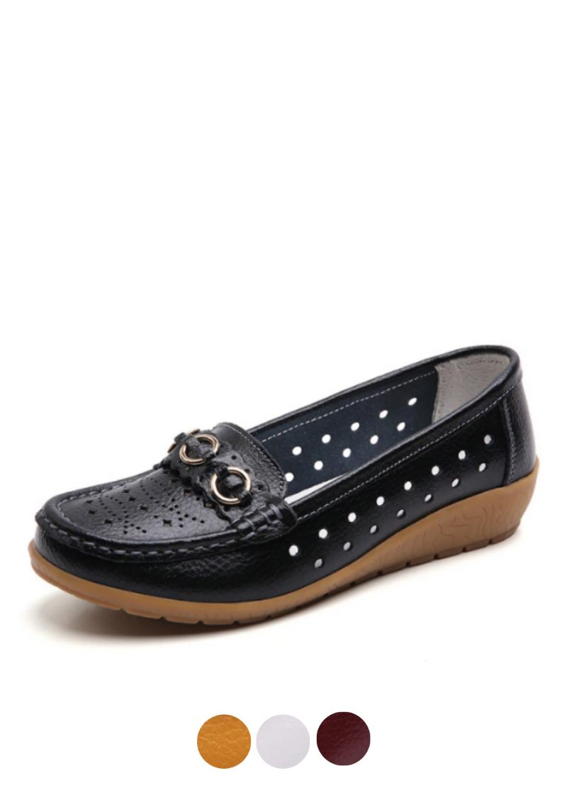 Jaida Dam Loafer Läder Svarta Skor