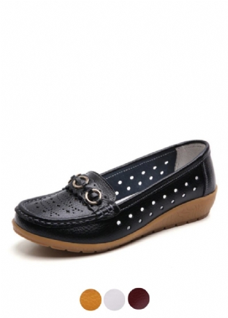 Jaida Dam Loafer Läder Svarta Skor