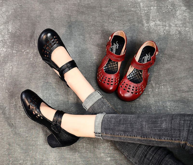 Janny Damklackat Sandal - Röd