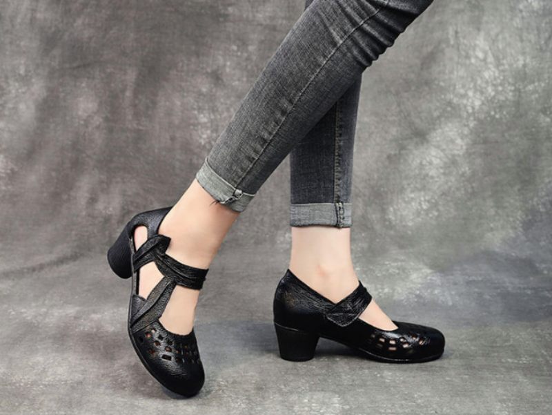 Janny Damklackat Sandal - Röd