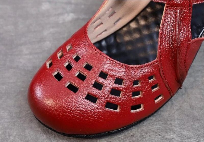 Janny Damklackat Sandal - Röd