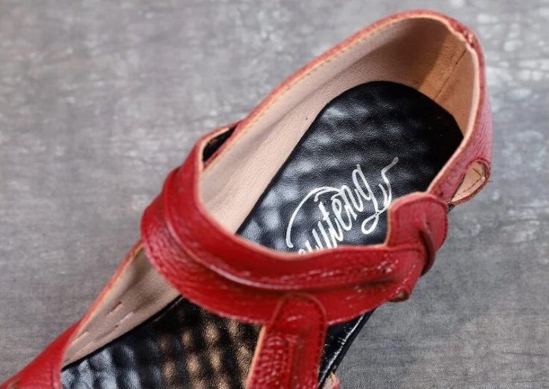 Janny Damklackat Sandal - Röd