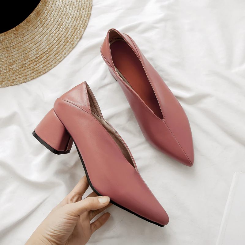 Janza Dam Spring Pumps Skor - Rosa