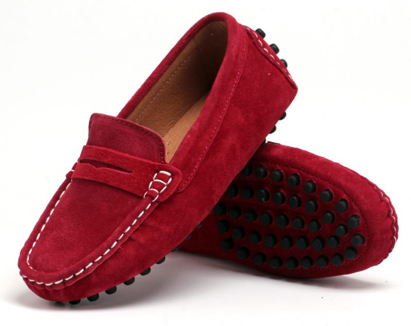 Jared Pojkar Loafers Casual Skor - Röd