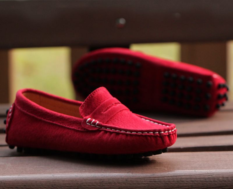 Jared Pojkar Loafers Casual Skor - Röd