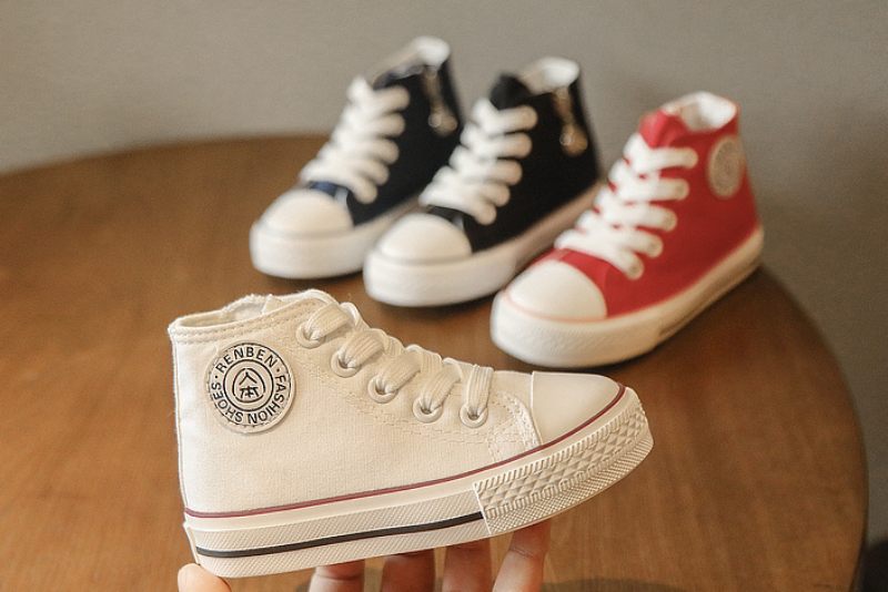 Jass Pojkar Höga Sneakers - Vit