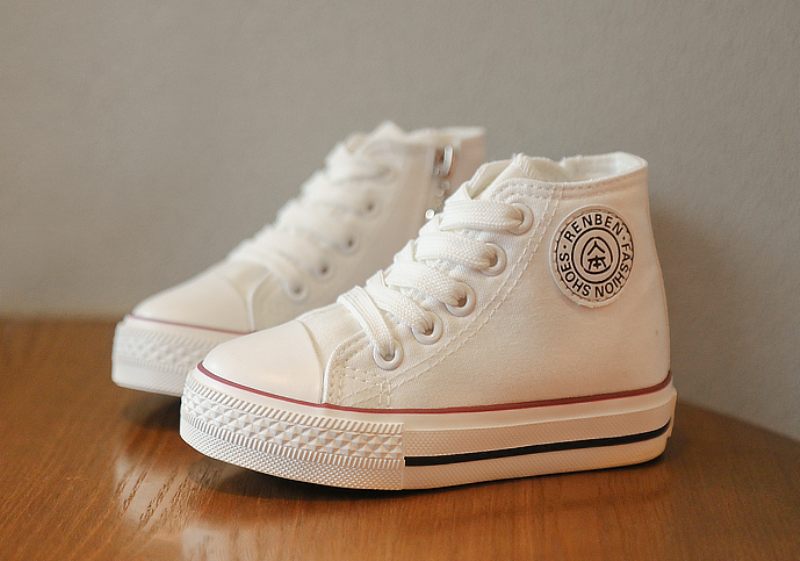 Jass Pojkar Höga Sneakers - Vit