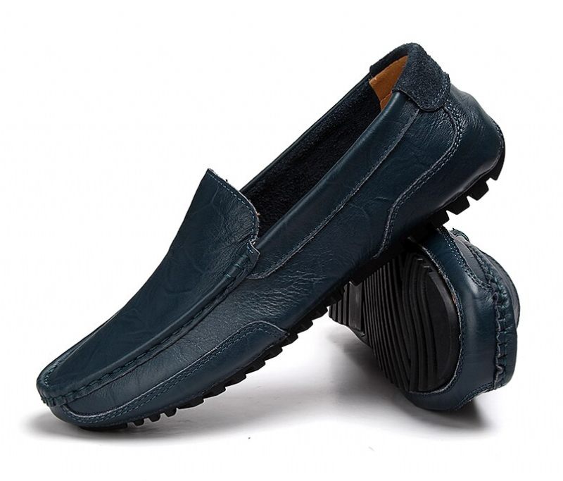 Javier Loafers Klänning Skor För Män - Blå