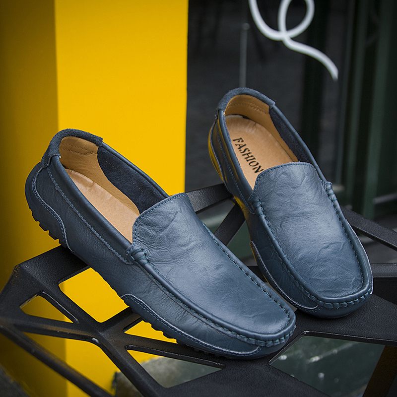 Javier Loafers Klänning Skor För Män - Blå