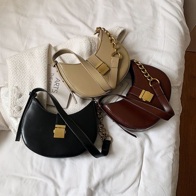 Jaxyn Crossbody-handväska I Läder För Kvinnor - Svart