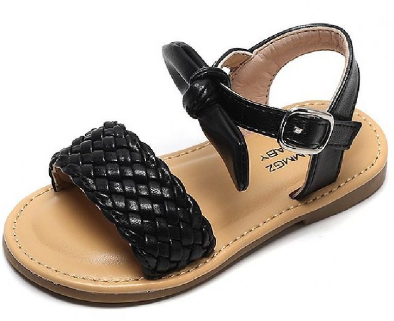 Jeans Casual Sandal För Flickor - Svart