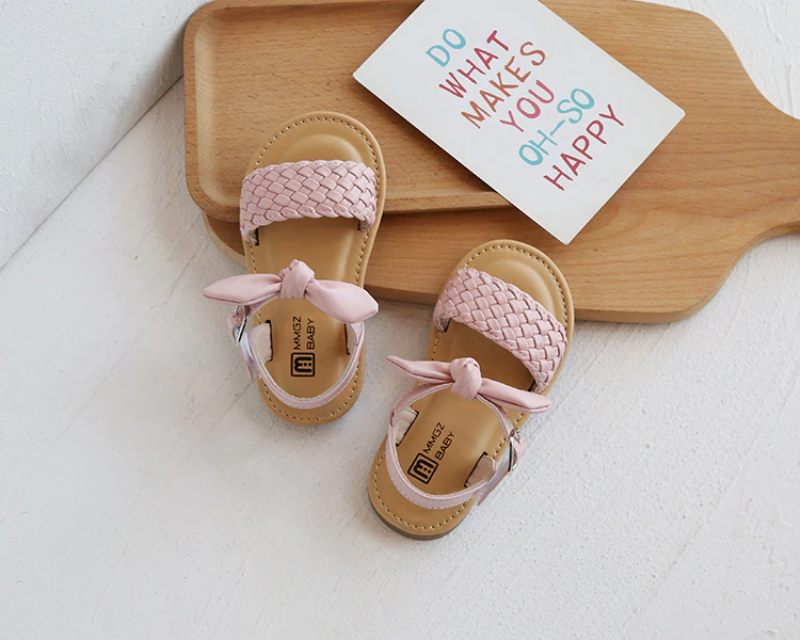 Jeans Casual Sandal För Flickor - Svart