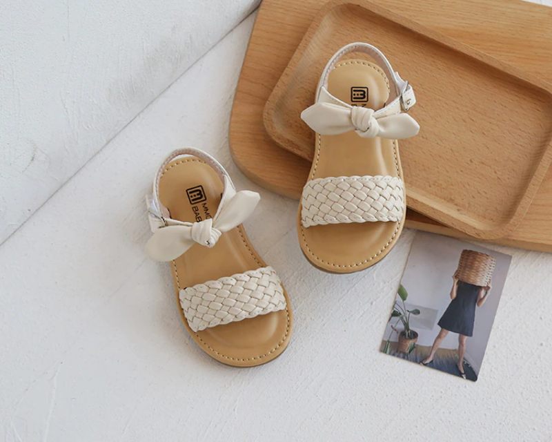 Jeans Casual Sandal För Flickor - Svart