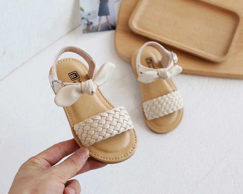 Jeans Casual Sandal För Flickor - Svart
