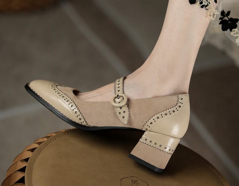 Jenny Kvinnor Läder Pumps - Brun