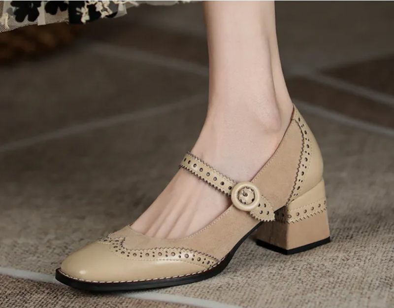 Jenny Kvinnor Läder Pumps - Brun