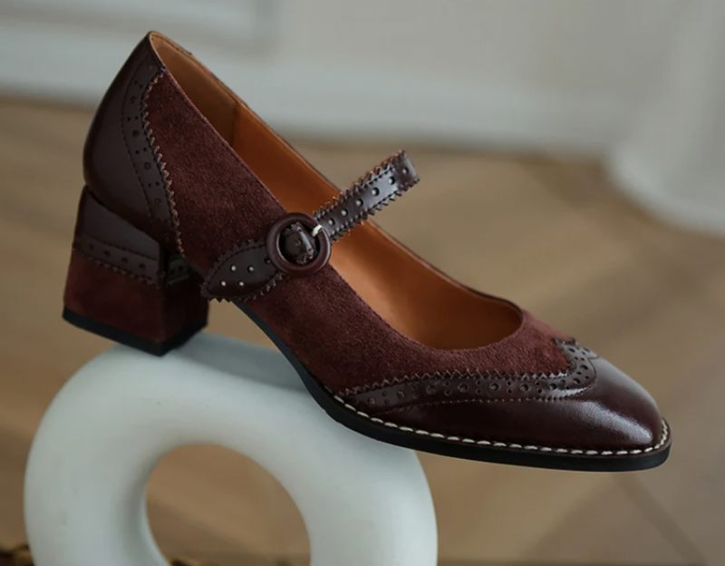 Jenny Kvinnor Läder Pumps - Brun
