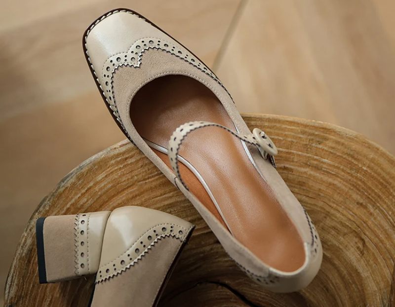 Jenny Kvinnor Läder Pumps - Brun
