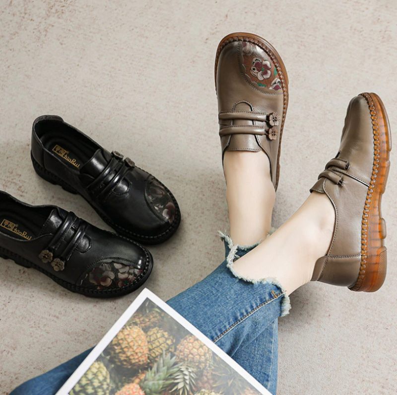 Jensy Loaferskor För Kvinnor - Khaki