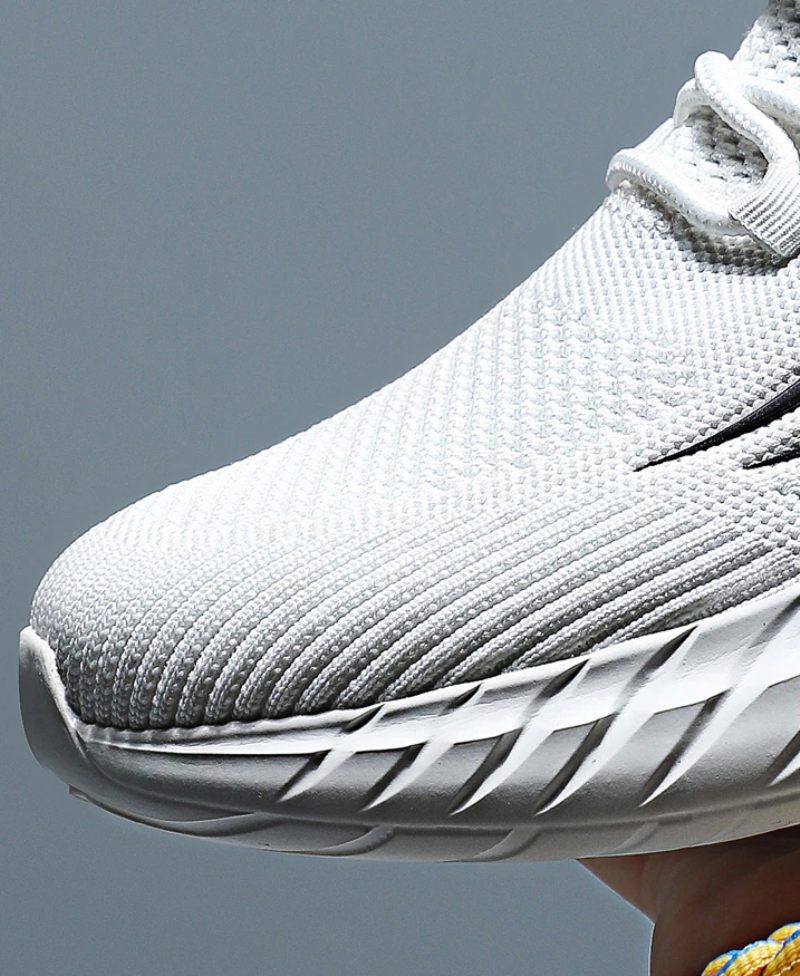 Jersey Löparsneakers För Män - Svart