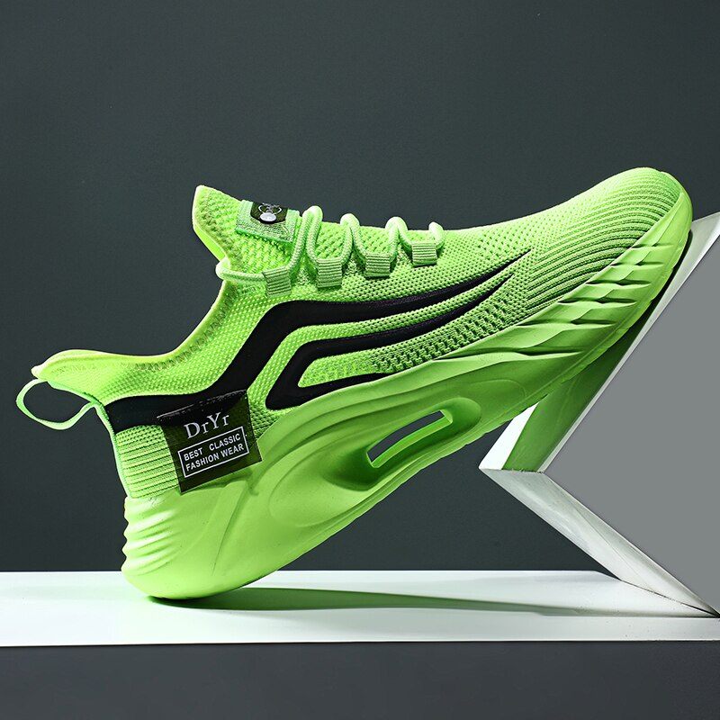Jersey Löparsneakers För Män - Svart