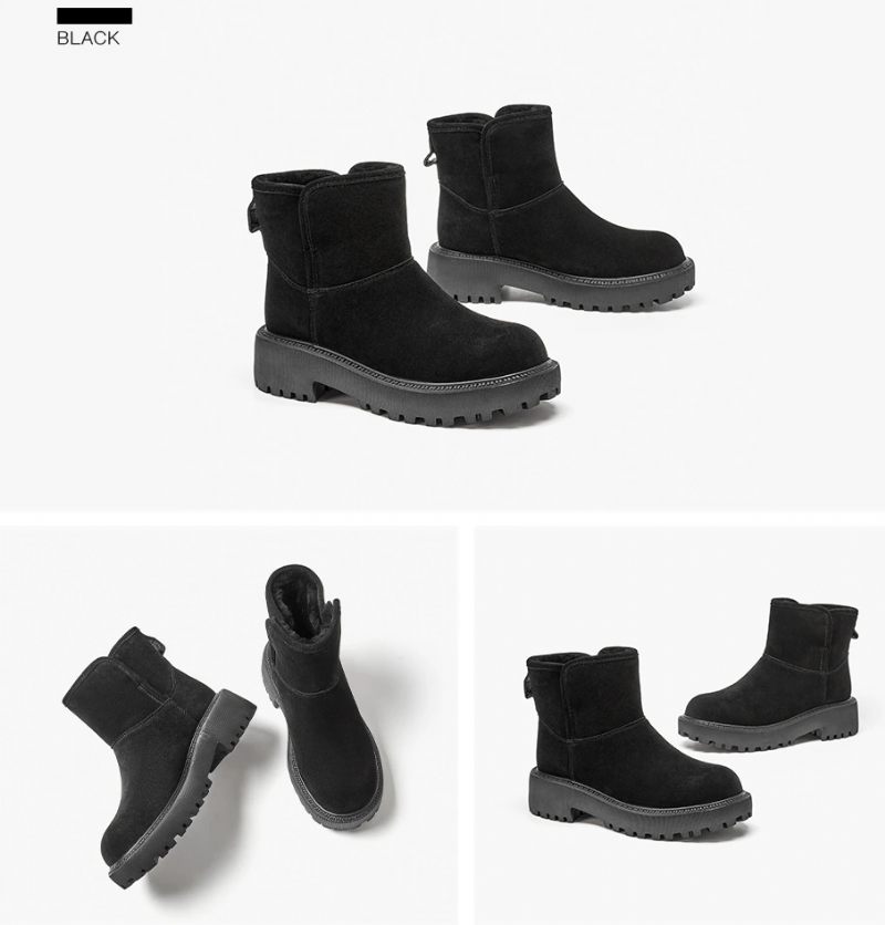 Jeudy Damplattform Snow Black Booties - Svart