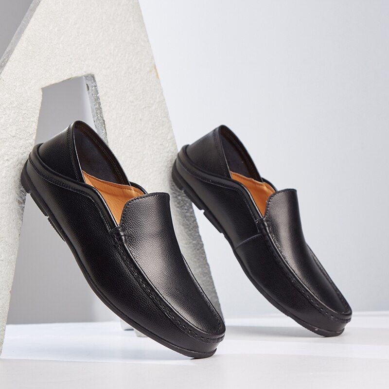 Jideon Loaferskor För Män - Gul