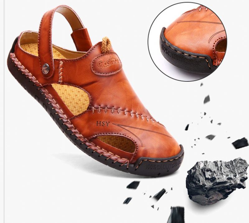Jin Sommarsandaler För Män - Orange