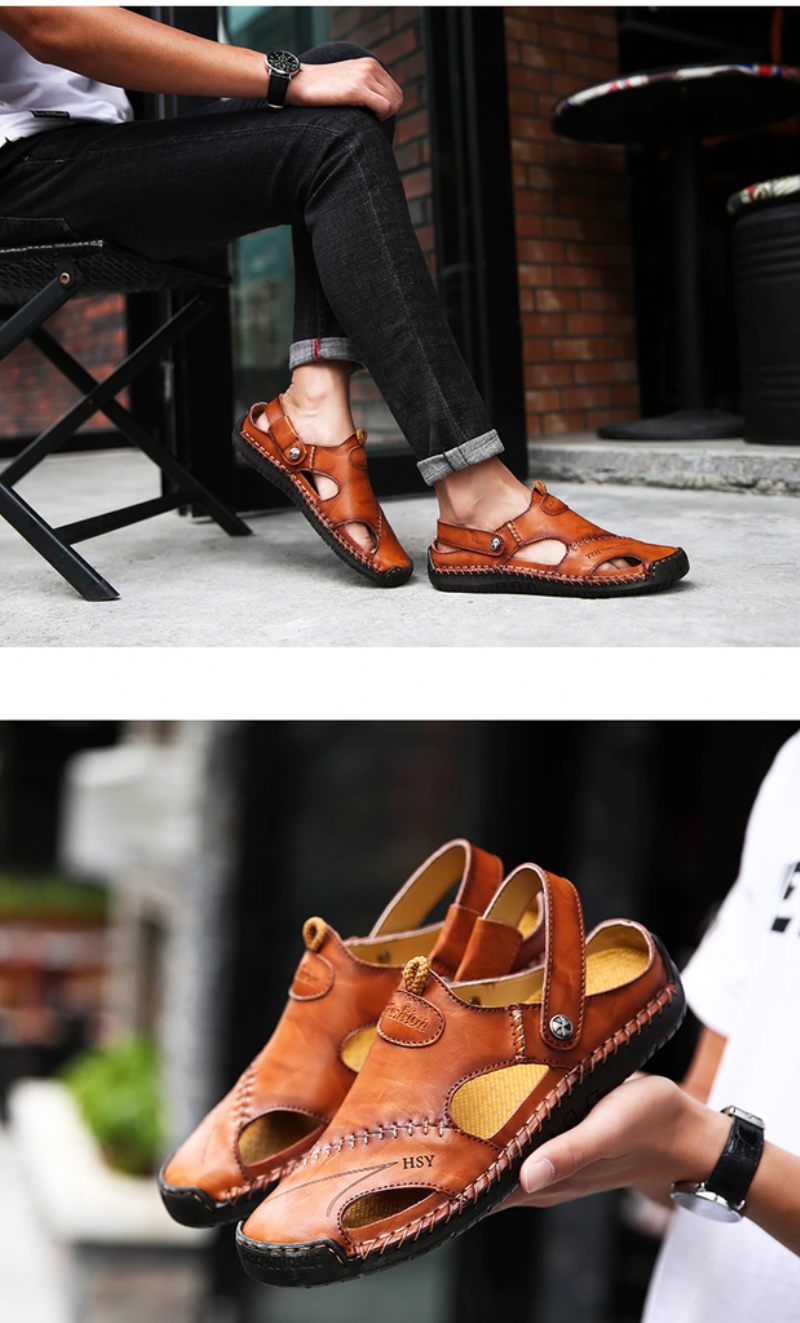 Jin Sommarsandaler För Män - Orange