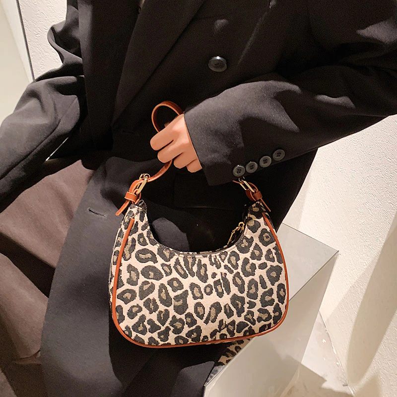 Jode Crossbody-handväska För Kvinnor - Brun Leopard